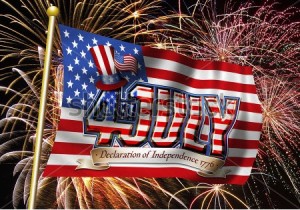 stock-photo--th-july-graphic-on-a-stars-and-stripes-flag-with-a-fireworks-background-77527357